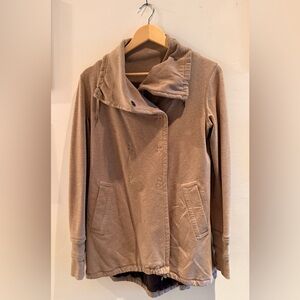 Lululemon Women’s Gratitude Wrap French Terry Double Breasted Snap Front Jacket